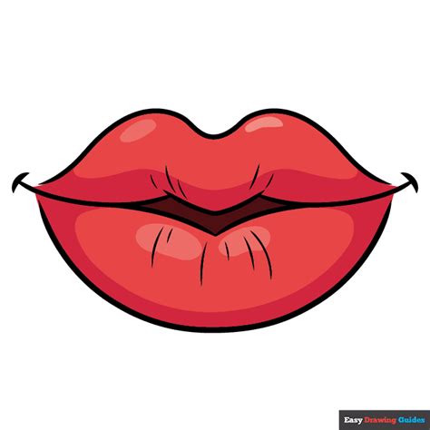 drawings of cartoon lips|easy to draw cartoon lips.